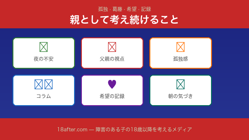 親として考え続けること